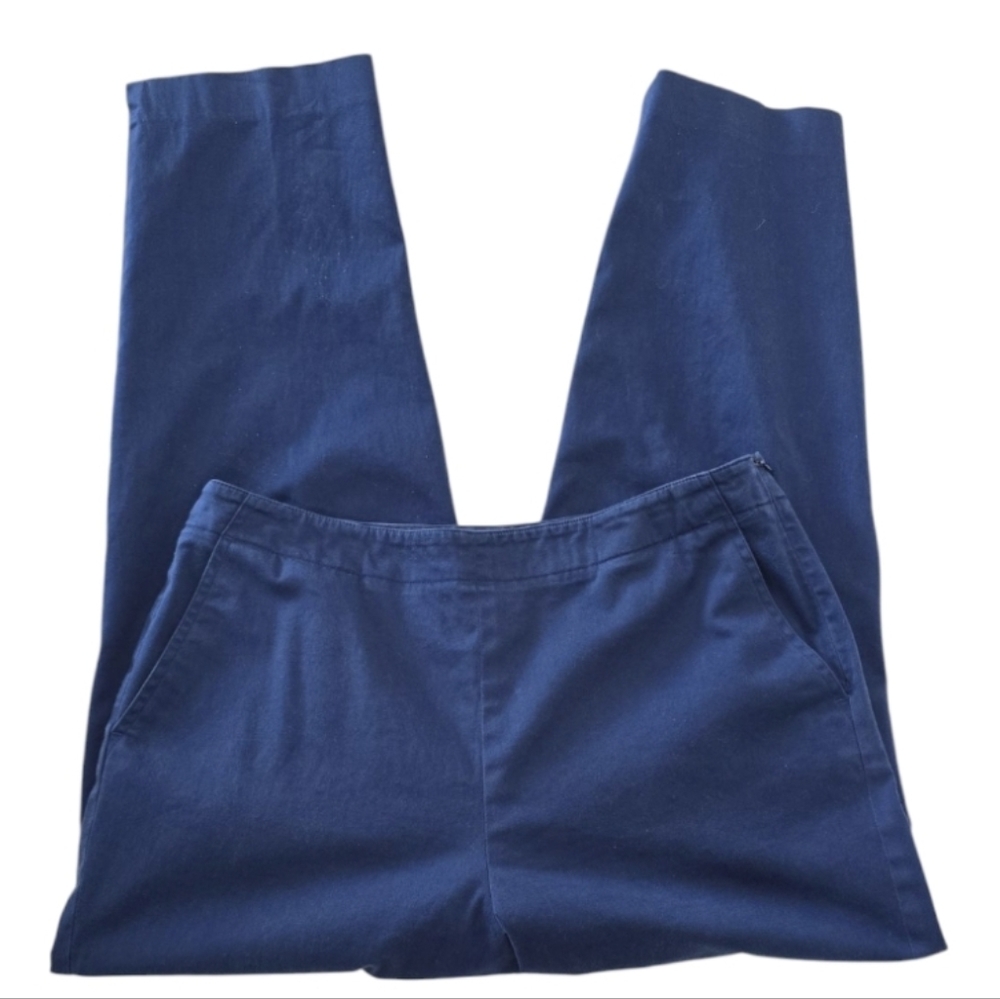 Vintage Talbots Navy Blue Straight Leg Ankle Pants. Size 16
